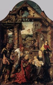adoracion de los magos - Joos Van Cleve 1518